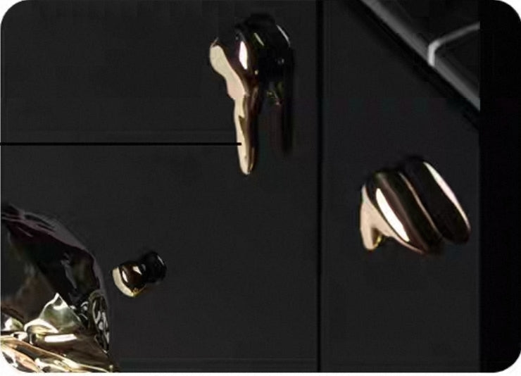 Sculptural Brass Base Credenza – Artisan Edition