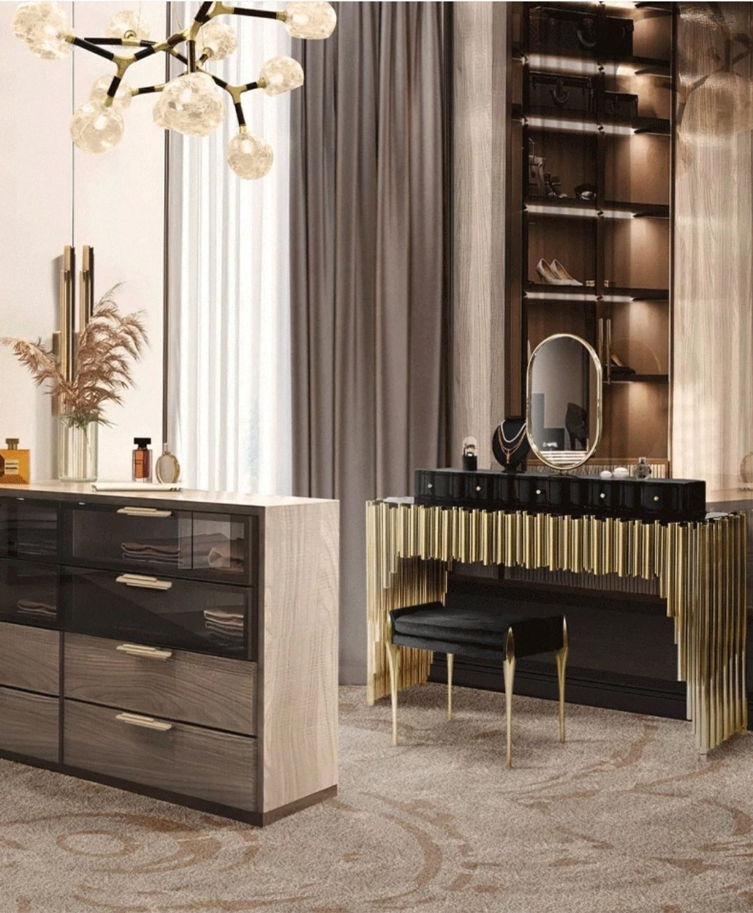 Luxe Column Vanity Console – Studio Edition