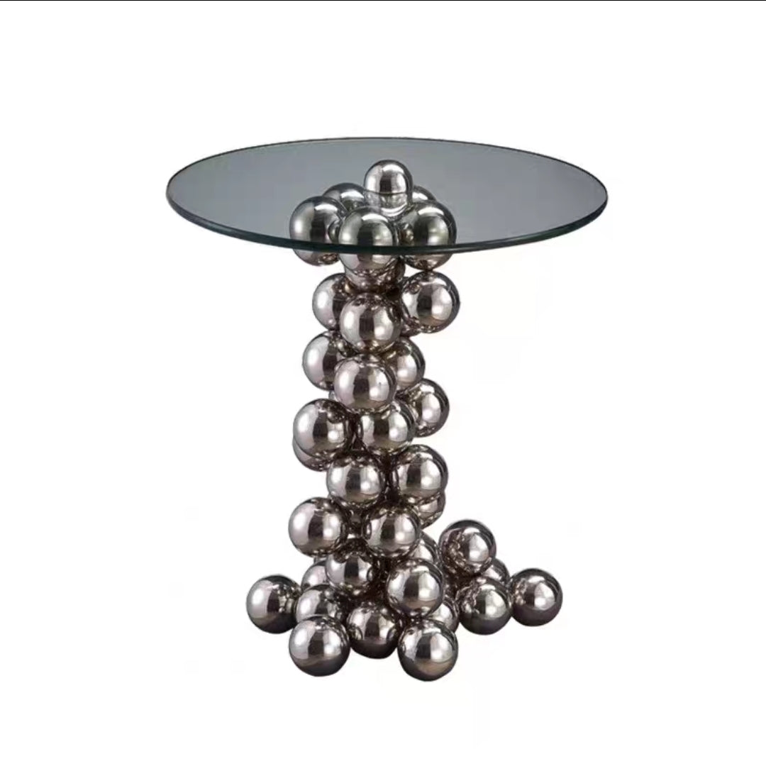 Sculptural Sphere Side Table – Studio Crafted Edition