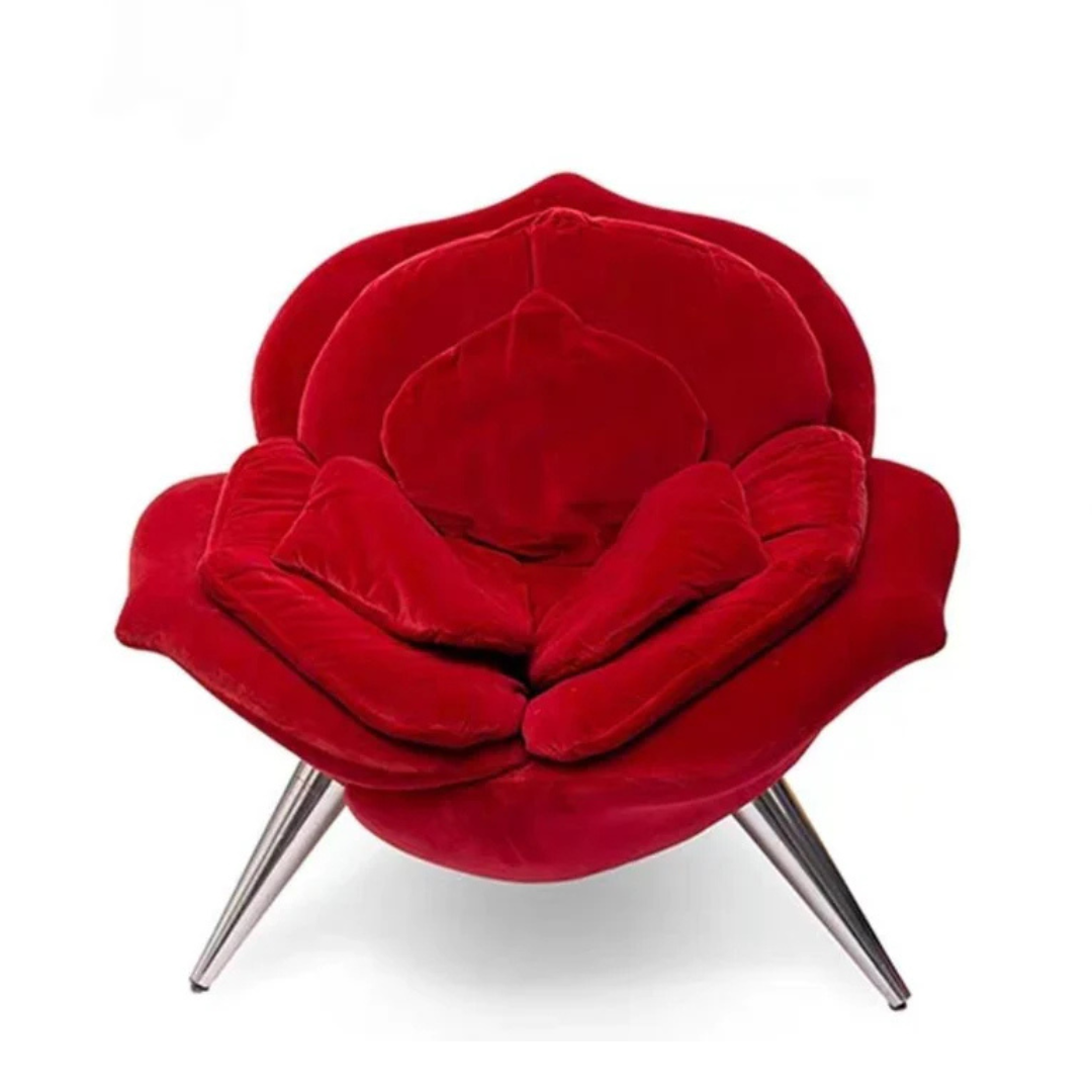 Artisan Rose Petal Accent Chair — Custom Colors