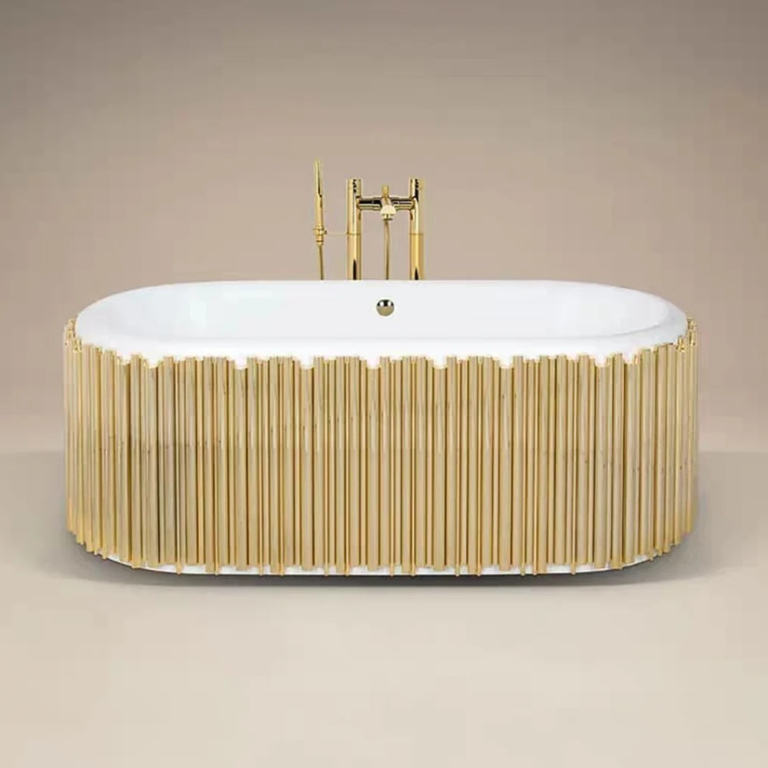 Lyra Tub - Oval Brass