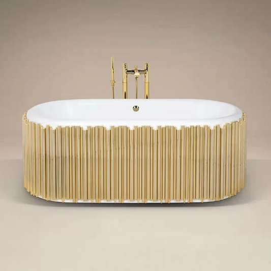 Lyra Tub - Oval Brass