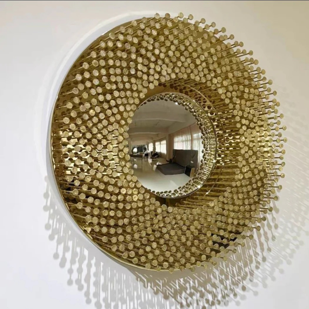 Golden Halo Wall Mirror - Studio Artisan Edition