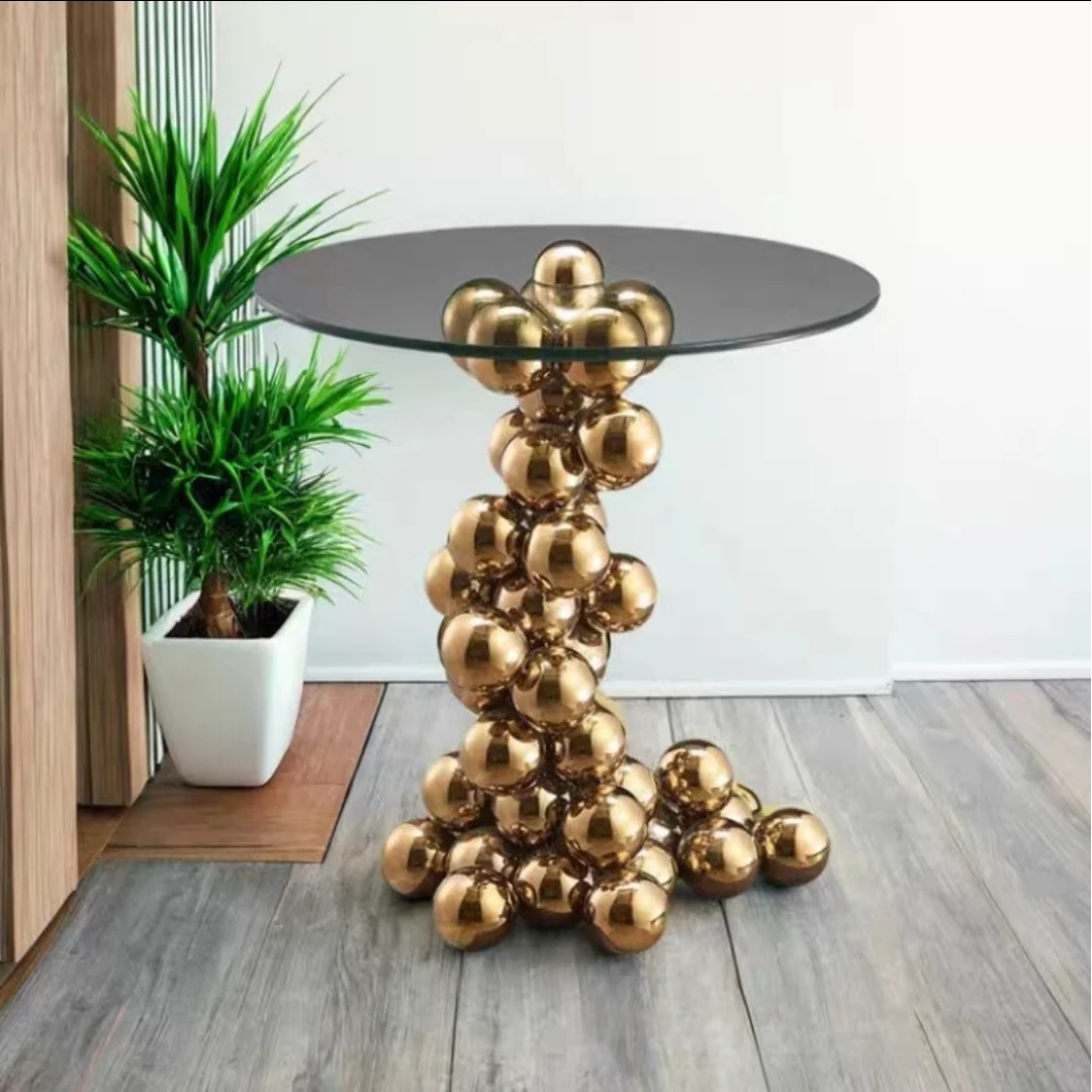 Sculptural Sphere Side Table – Studio Crafted Edition