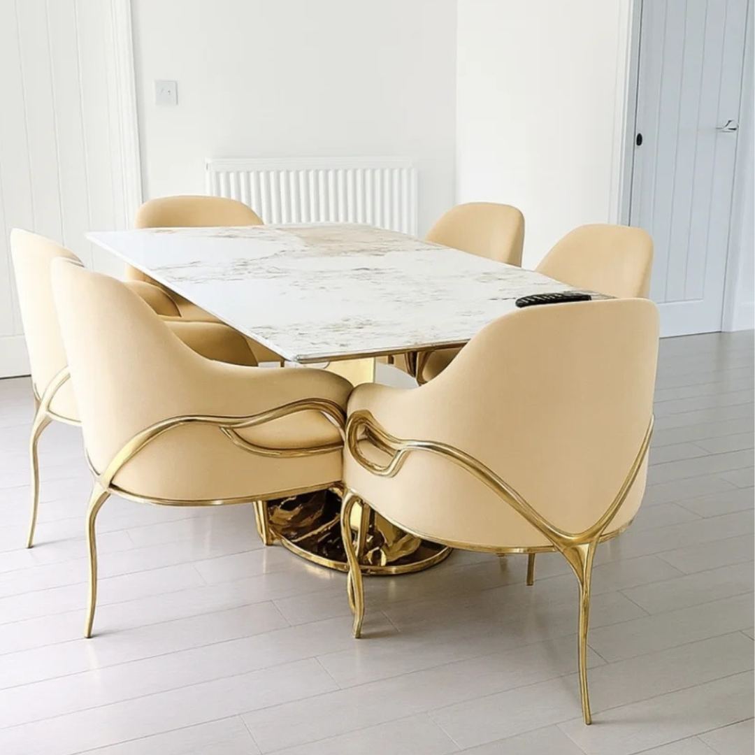 Curved Brass Atelier Chair – Limited Release