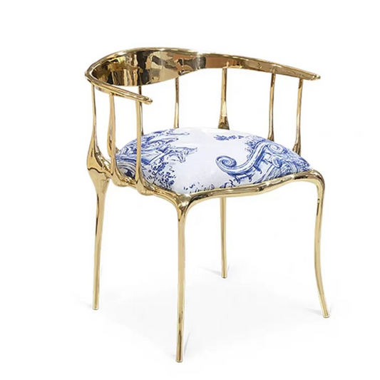 Sculpted Brass Dining Chair – Artisan Studio Edition