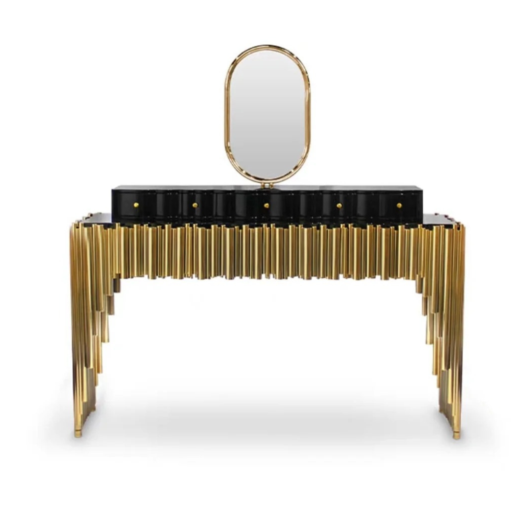 Luxe Column Vanity Console – Studio Edition