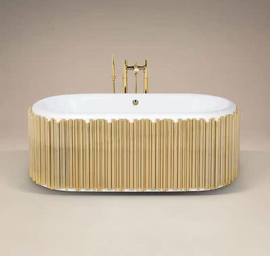 Lyra Tub - Oval Brass