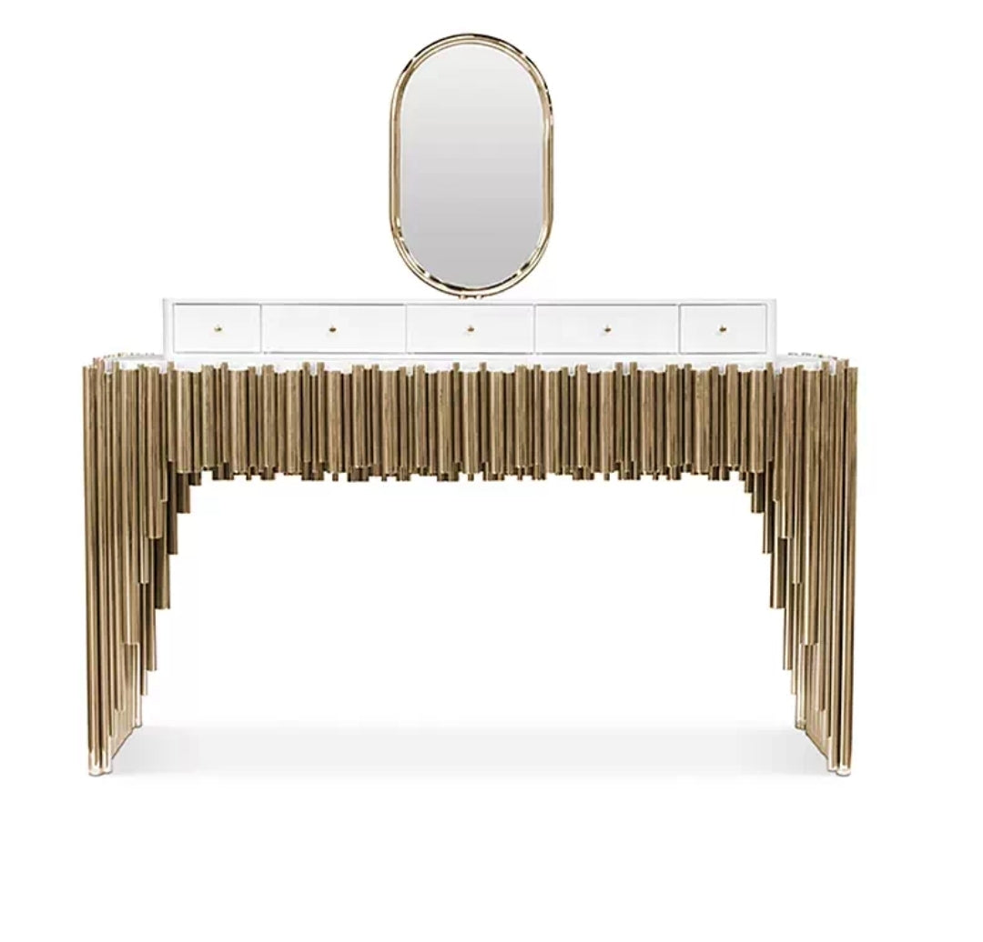 Luxe Column Vanity Console – Studio Edition