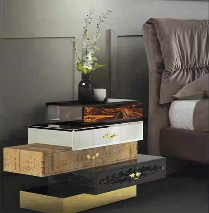 Sculptural Stacked Drawer Console – Artisan Edition