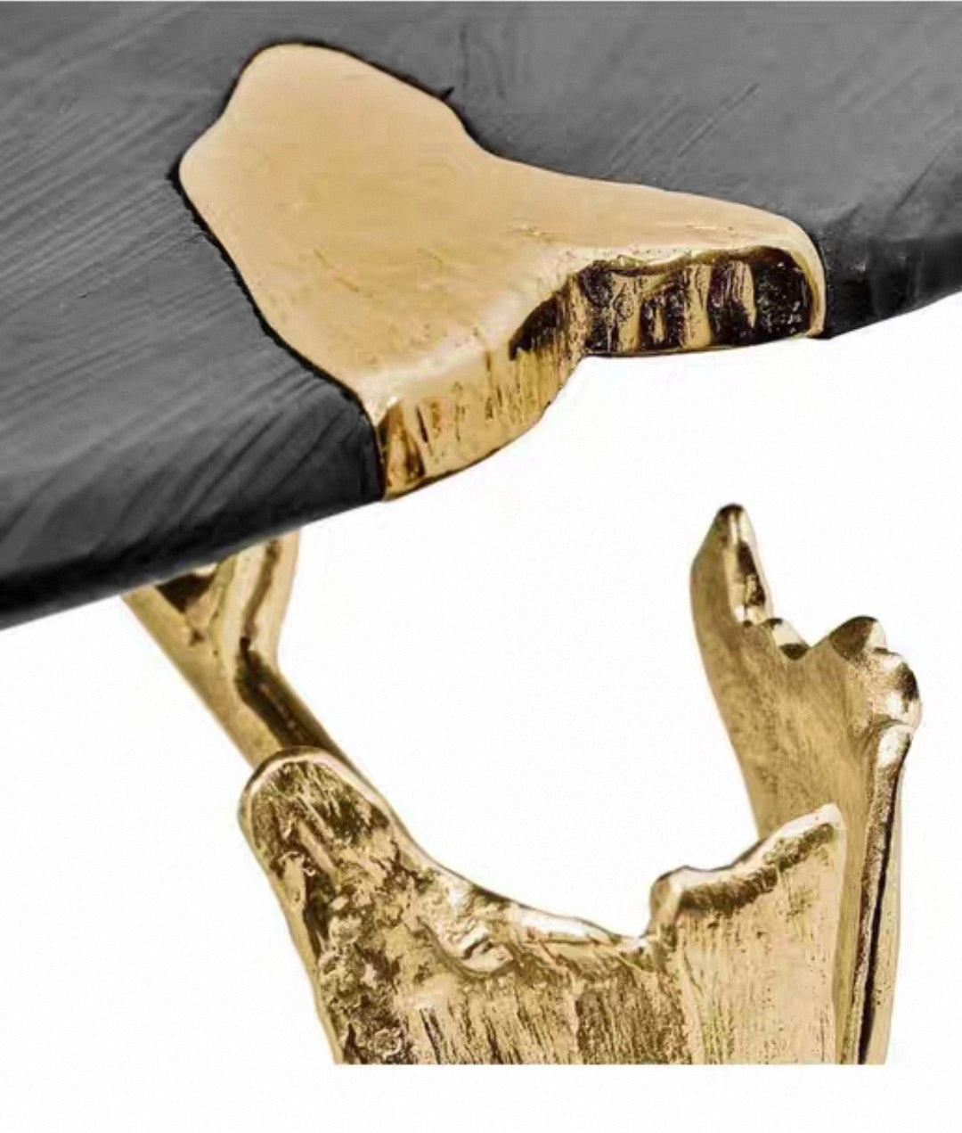 Sculpted Brass Console Table – Luxury Entryway Statement Piece