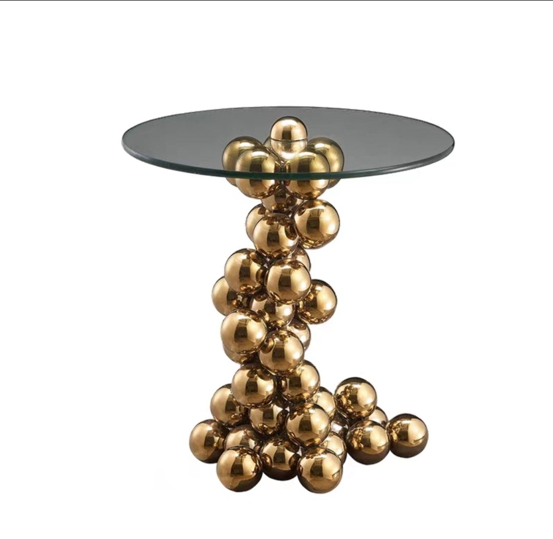 Sculptural Sphere Side Table – Studio Crafted Edition