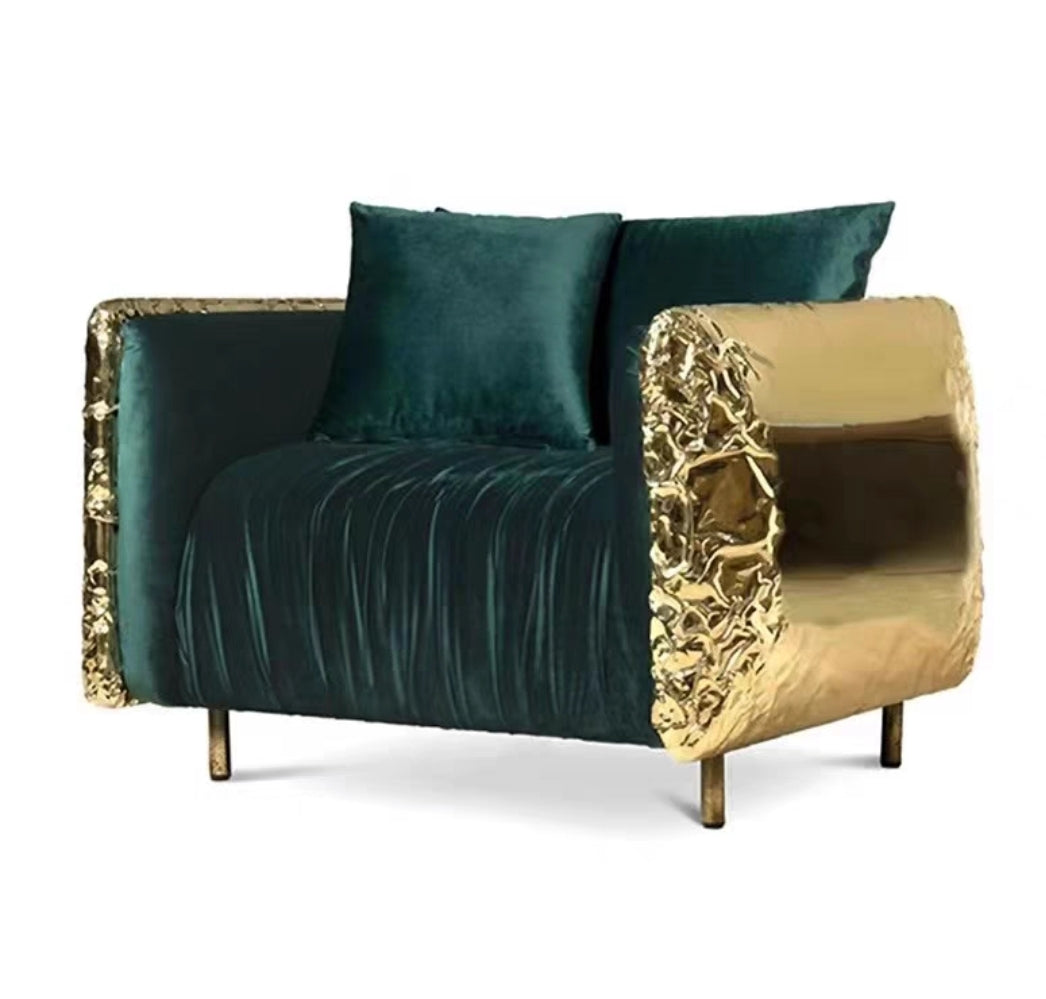 Gold Accent Sofa