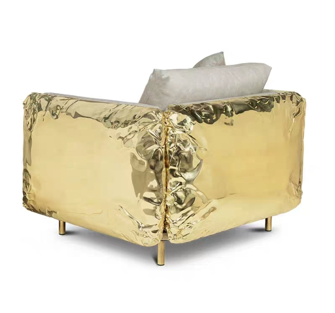 Gold Accent Sofa