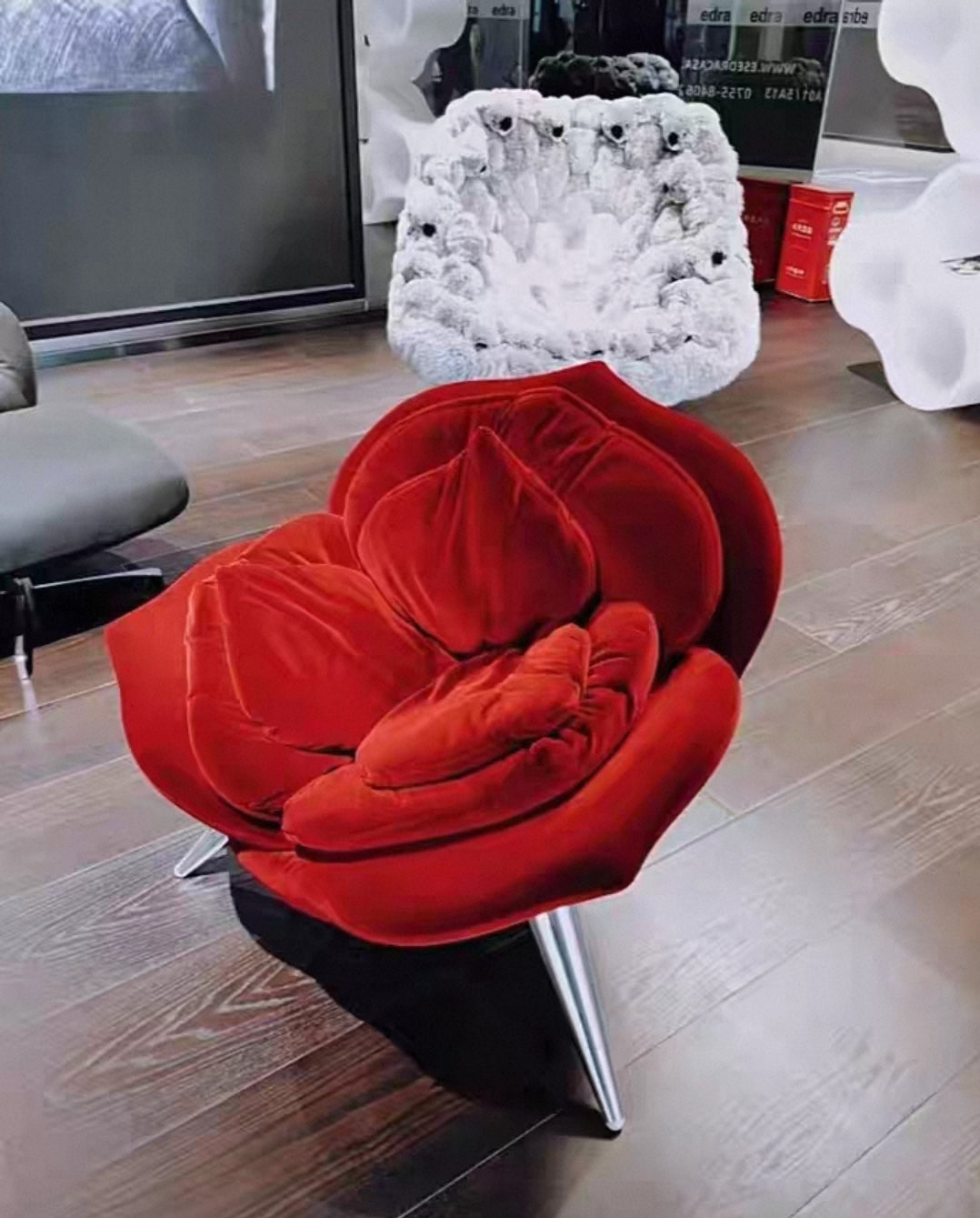 Artisan Rose Petal Accent Chair — Custom Colors