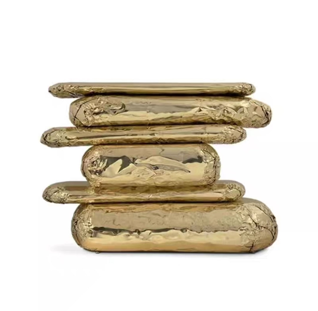 Polished Brass Dining Table